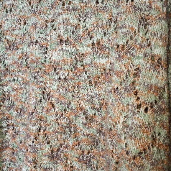 Buckle Gimmicks By Bke Womens M Multicolored Open Knit Sweater Lace Trim Boho. - Picture 4 of 12